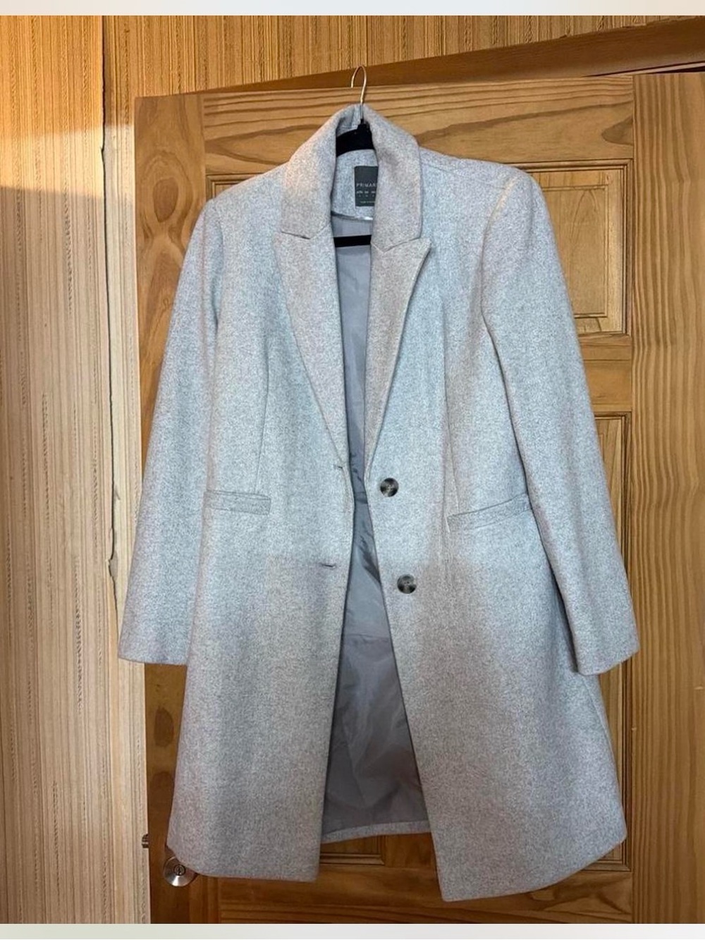 Primark Light Gray Tailored Trench Coat